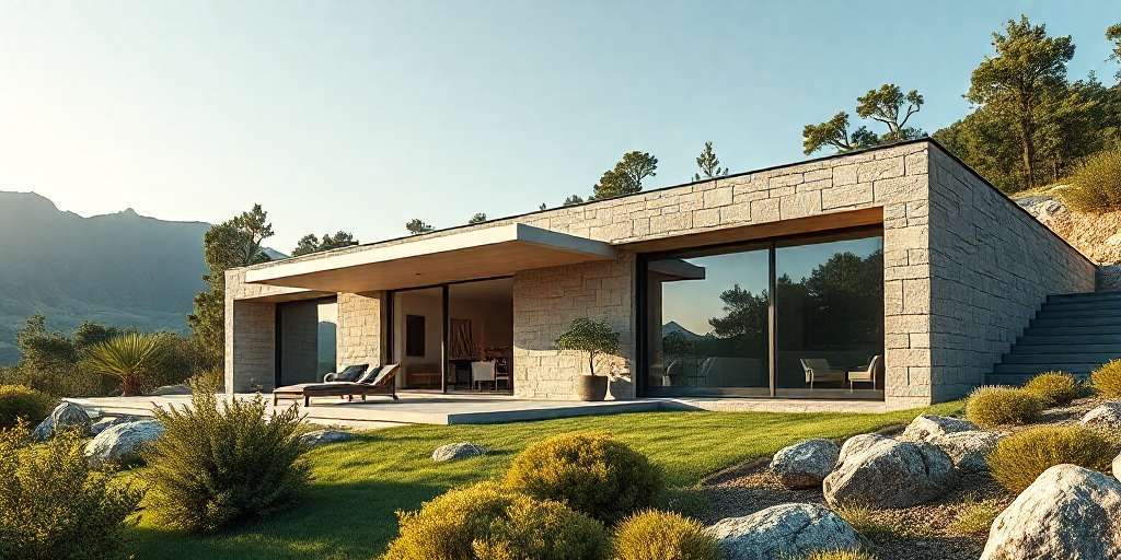 casa modular de piedra